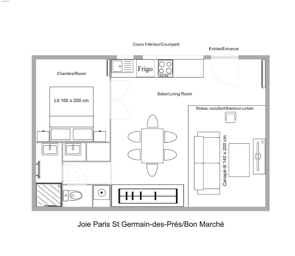 Joie Paris St Germain-Des-Pres - Bon Marche Apartment Exterior photo